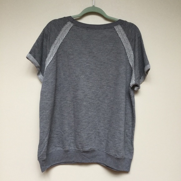Olivia Moon Gray Top Size XL - Picture 3 of 6
